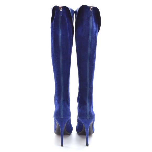 Walter Steiger Cobalt Stiletto Over the Knee Boots 40 - Picture 5 of 7
